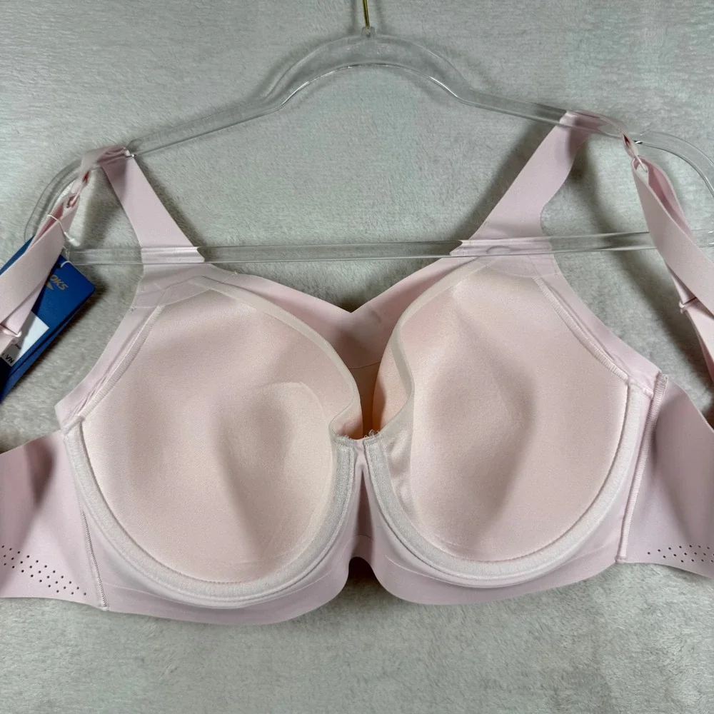 Brooks Dare Underwire Run Bra 38D Rosewater Pink High Impact 350078690 NEW